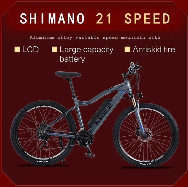 Akez 27.5” Electric Mountain bike w/Power Assist 500W