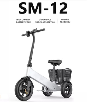 Stealth 3 Wheel 12" Wheel Electric Tricycle 3GO-1