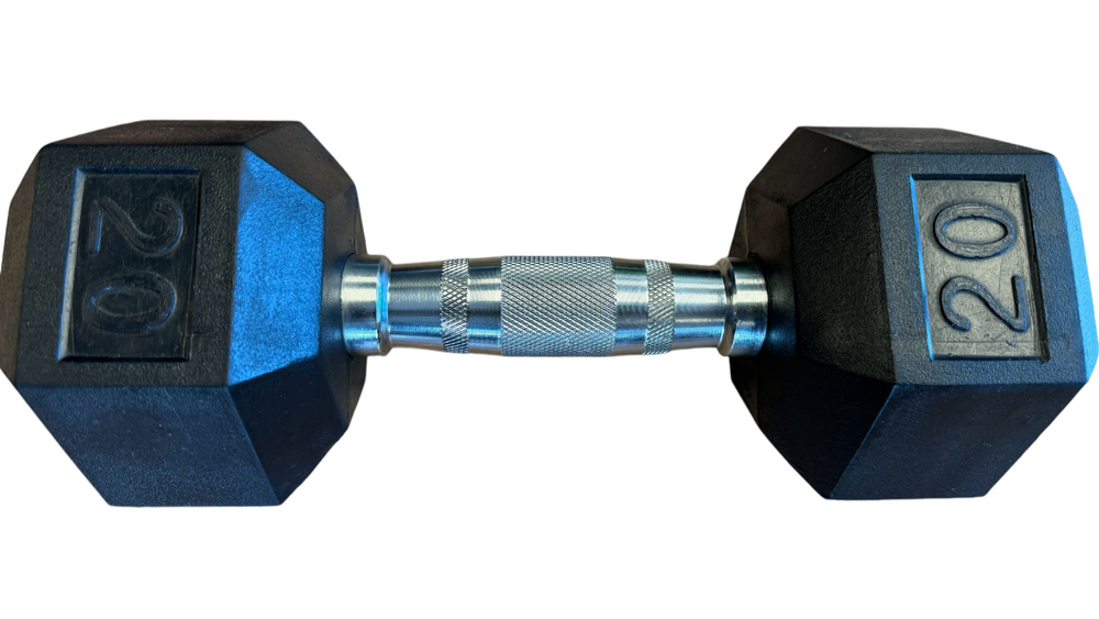 ExCore Fitness Rubber Coated Hex Dumbbells 5lbs - 130lbs