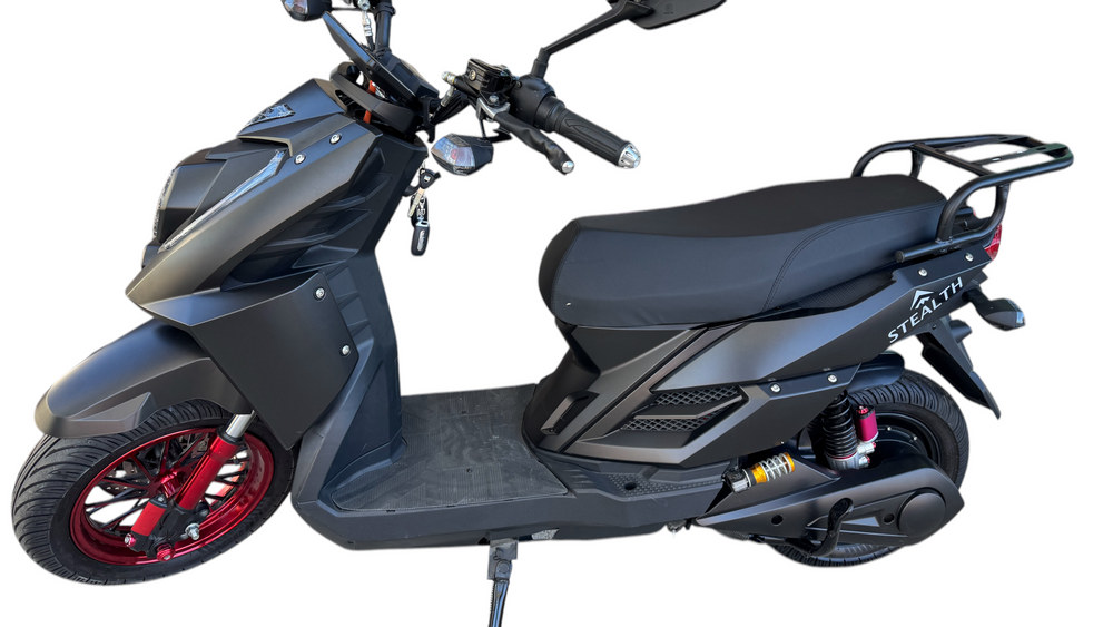 Stealth Pro Electric Scooter/Moped 70 Mile Range 50MPH - Bluetooth Speakers