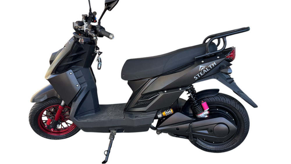 Stealth Pro Electric Scooter/Moped 70 Mile Range 50MPH - Bluetooth Speakers