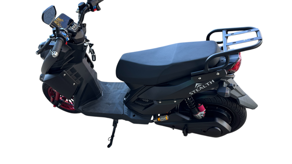 Stealth Pro Electric Scooter/Moped 70 Mile Range 50MPH - Bluetooth Speakers