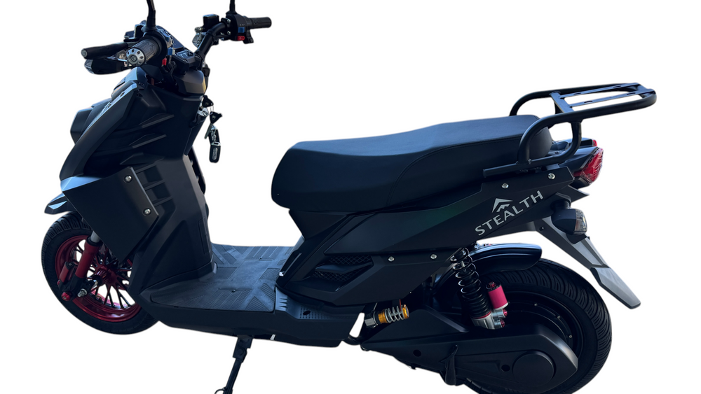 Stealth Pro Electric Scooter/Moped 70 Mile Range 50MPH - Bluetooth Speakers