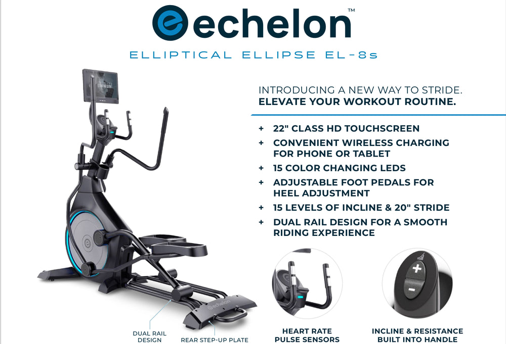 Ellipse 8S Elliptical 22” Touchscreen