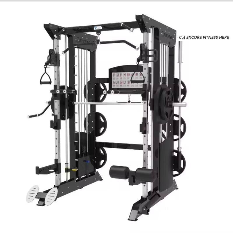 (New Arrival) ExCore Fitness® XR16 Smith Machine 78” Tall with Leg Press