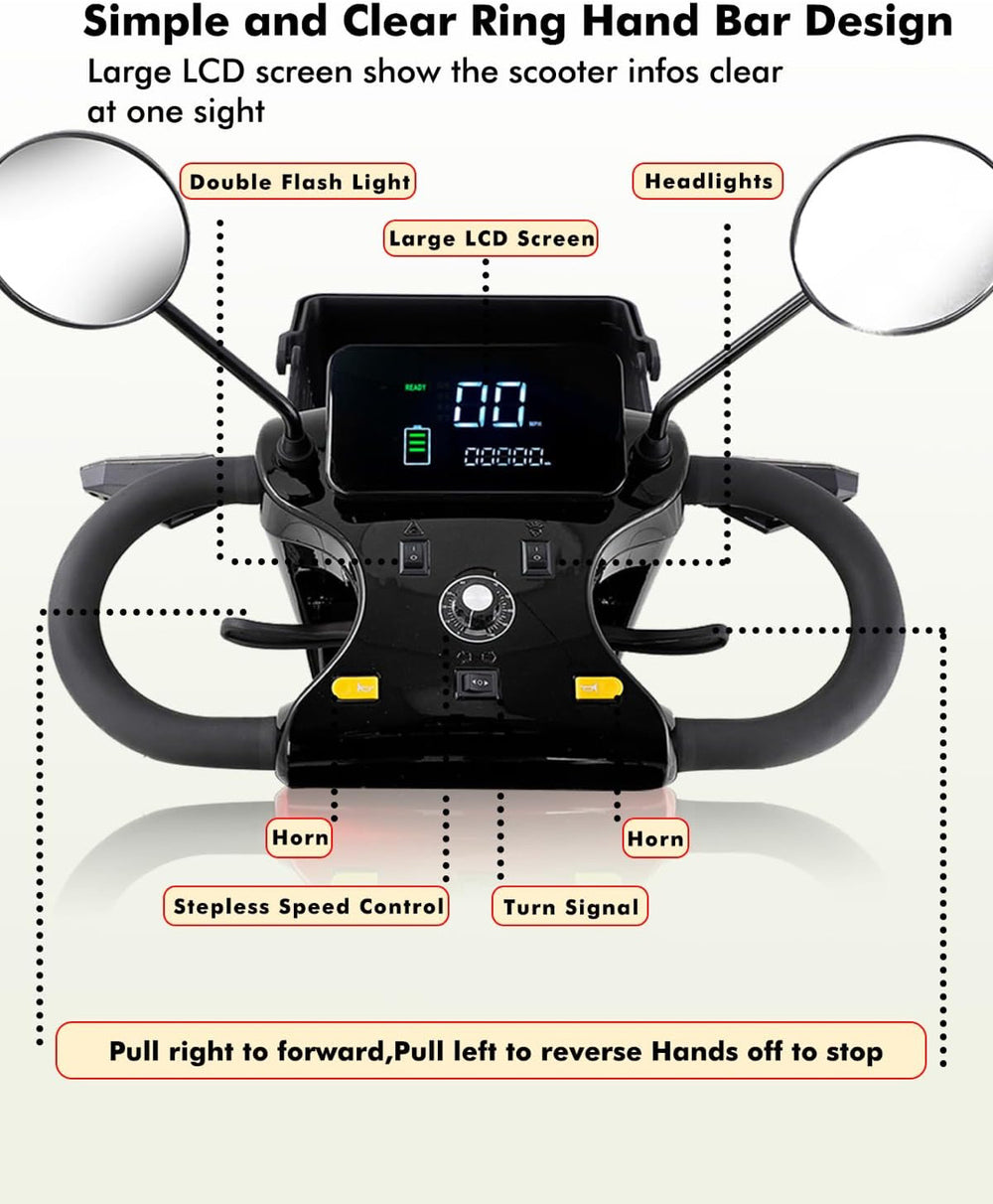 Stealth All Terrain Mobility Scooter w/Bluetooth