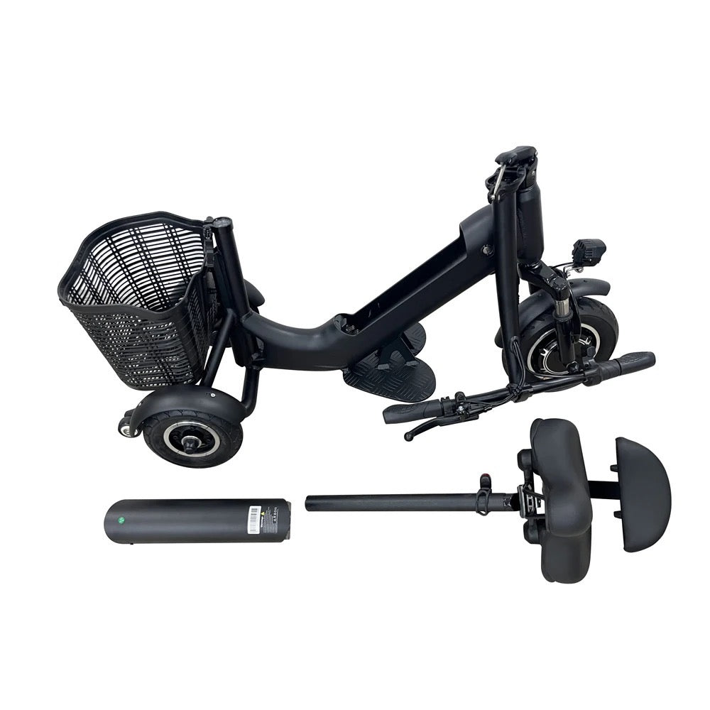 Stealth 3GO-1  Electric Tricycle 10”/12" Rear/Front Wheels