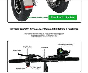 New! Stealth - XR3S Three Wheel Electric Scooter w/Seat