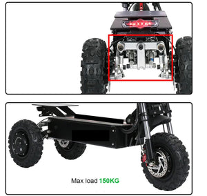 New! Stealth - XR3L Three Wheel Electric Scooter w/Seat & Trunk