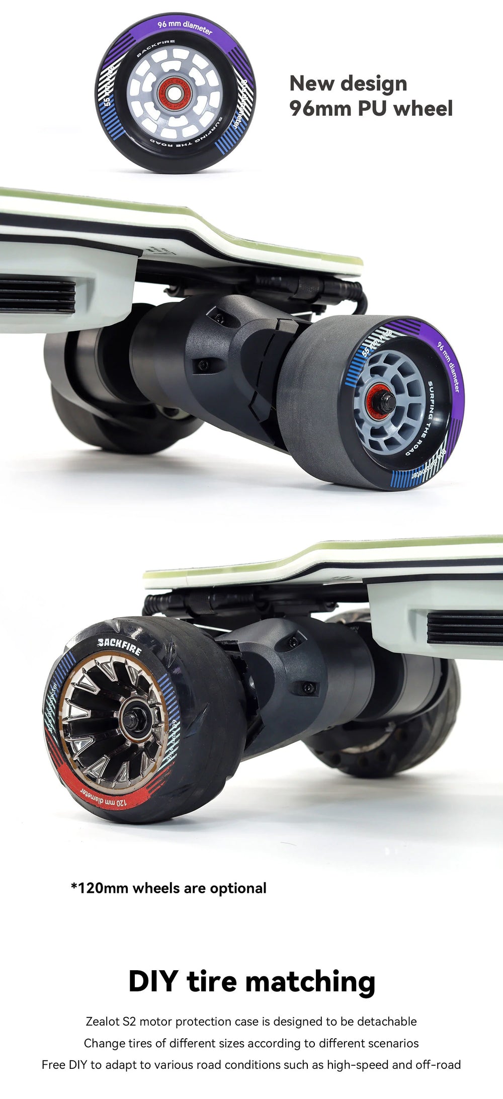 Backfire Zealot X Belt Drive Electric Skateboard