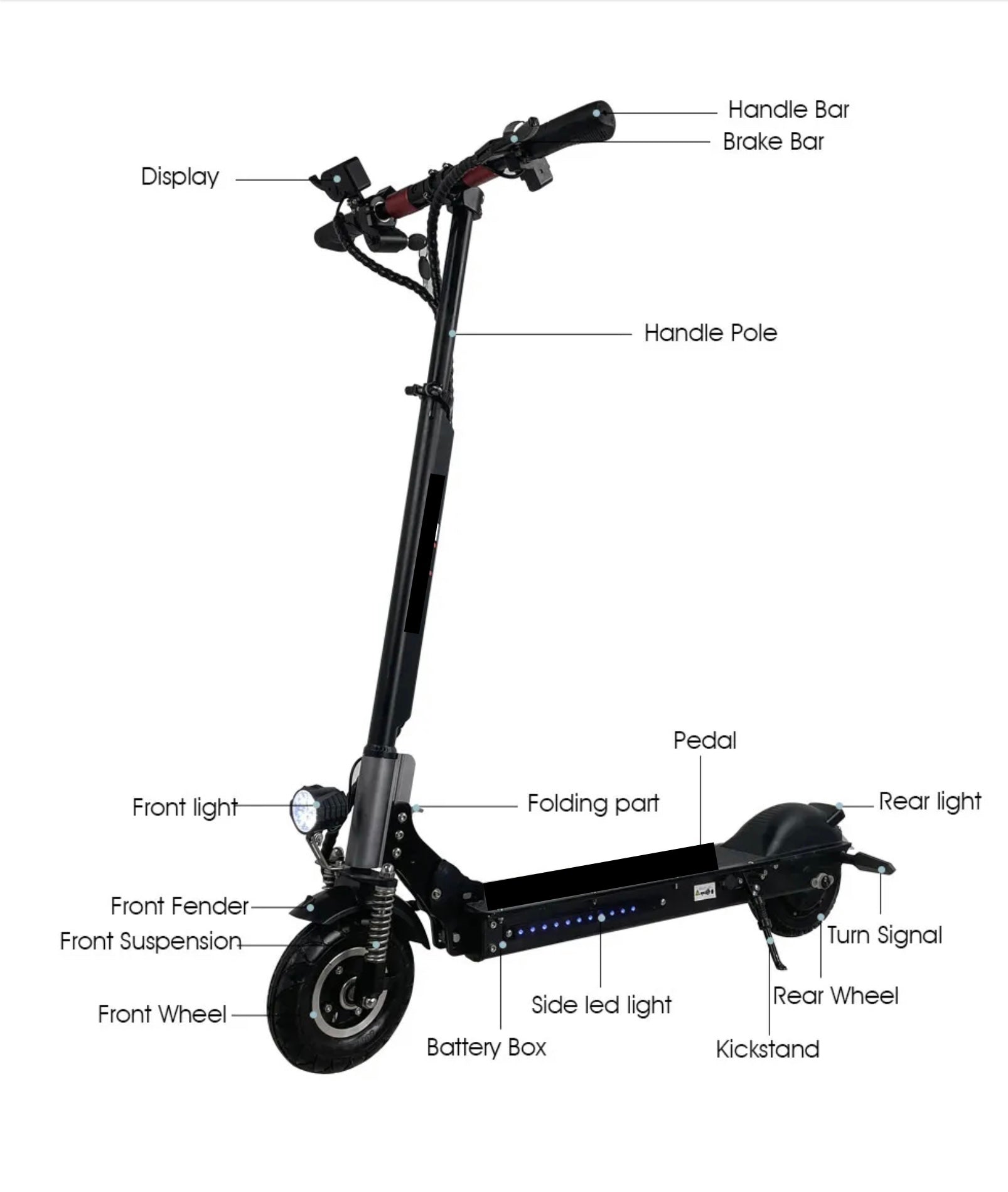 Stealth XR8 Electric Scooters w/Pouch