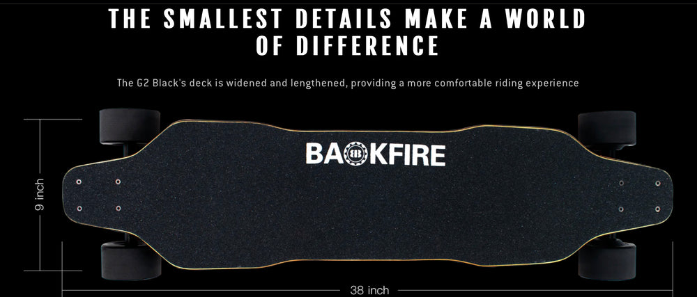 Backfire G2 Black Electric Skateboard w/Remote