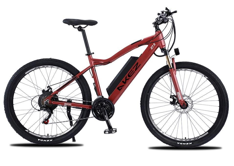 AKEZ 48V 500W Electric Mountain Bike Aluminium Alloy Frame 27.5 Inch Wheel E-Bike