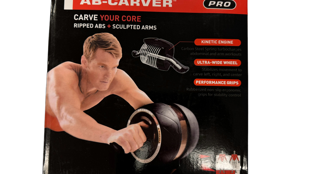 Ab Spring Machine AB Wheel Roller w/Resistance Spring, Auto Rebound Exercise Wide Wheels ...