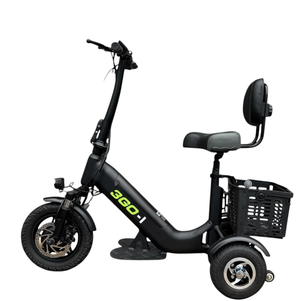 Stealth 3GO-1  Electric Tricycle 10”/12" Rear/Front Wheels